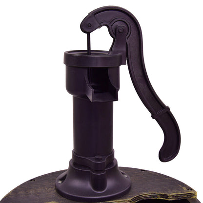 2 Tier Outdoor Barrel Waterfall Fountain With Pump, Bronze Outdoor Decor at Gallery Canada