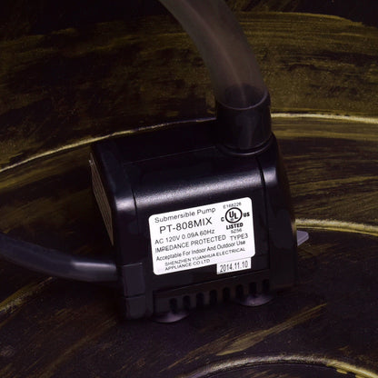 2 Tier Outdoor Barrel Waterfall Fountain With Pump, Bronze Outdoor Decor at Gallery Canada