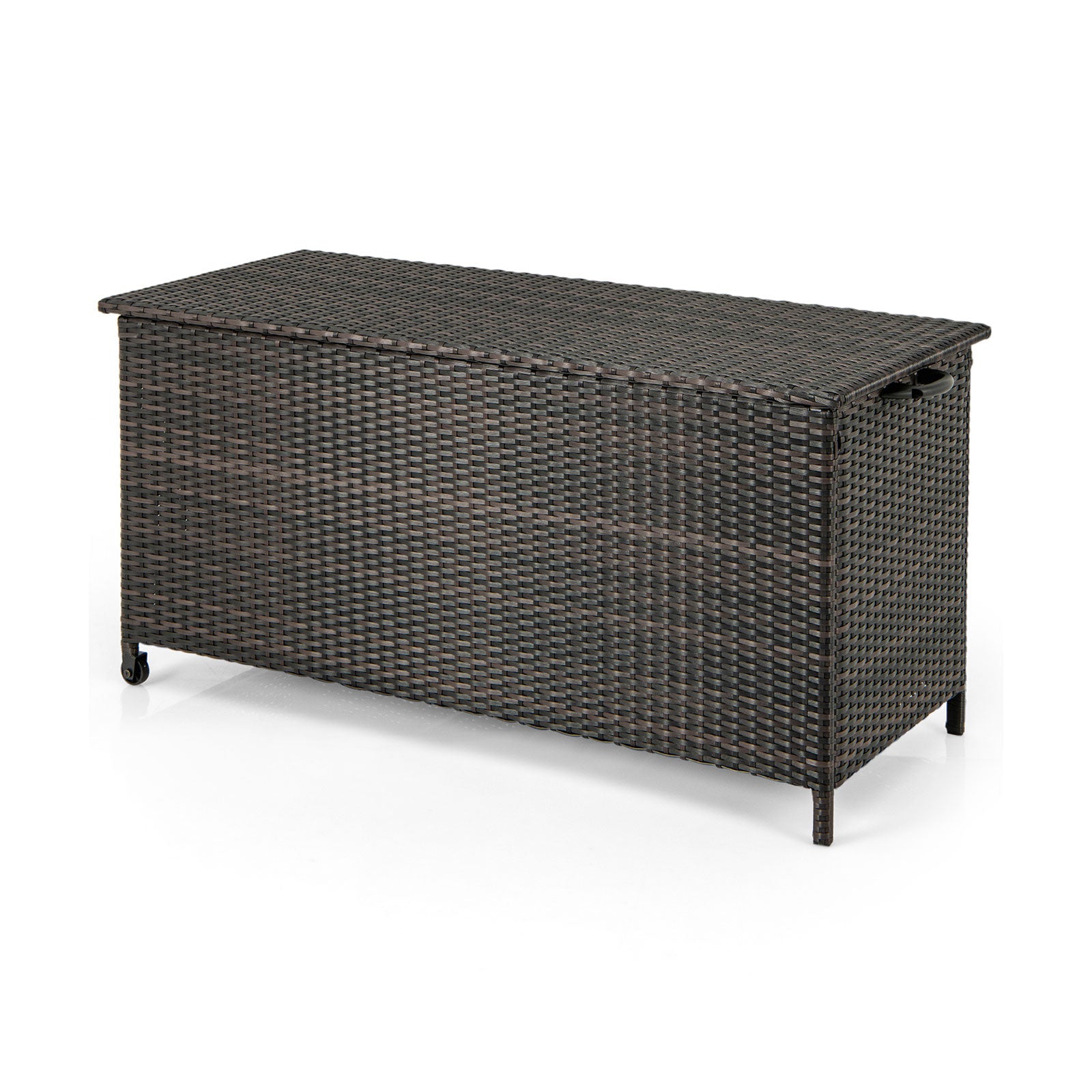 85 Gallon Storage Container, Waterproof, Universal Wheels, Brown Sheds & Outdoor Storage at Gallery Canada