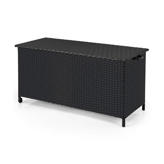 85 Gallon Storage Container, Waterproof Liner, Universal Wheels, Black Sheds & Outdoor Storage Black at Gallery Canada
