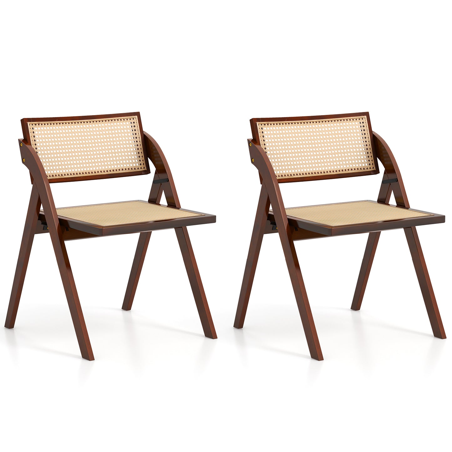 Foldable Dining Chairs Set Of 2, Brown Dining Chairs at Gallery Canada
