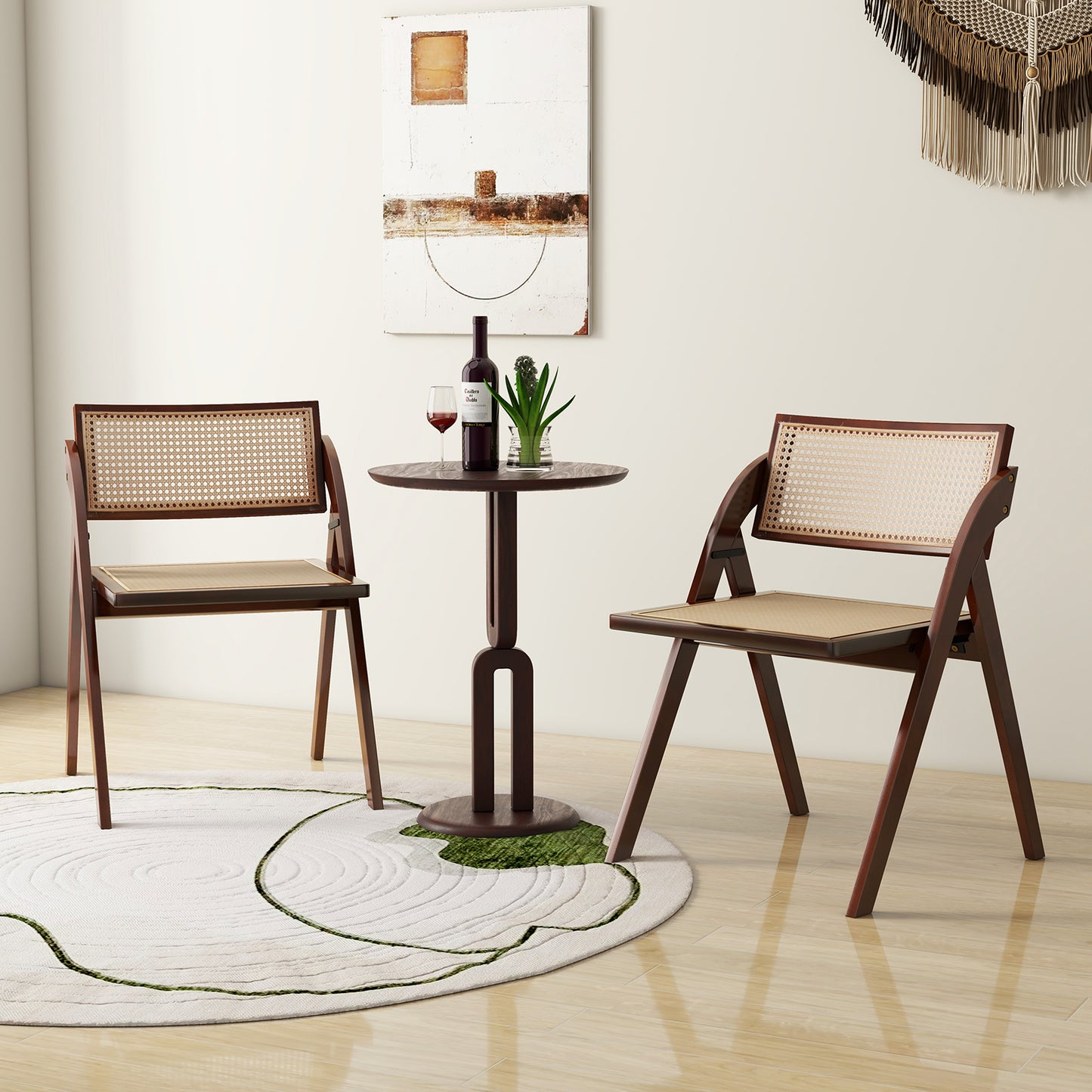 Foldable Dining Chairs Set Of 2, Brown Dining Chairs at Gallery Canada