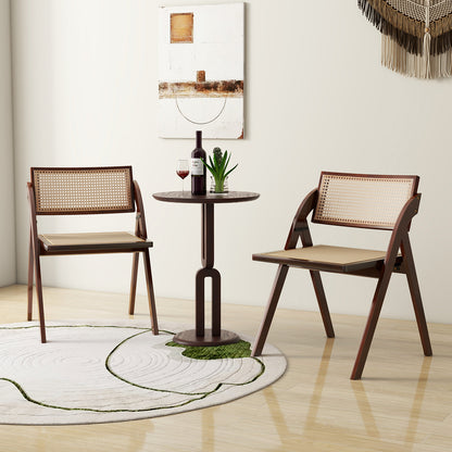 Foldable Dining Chairs Set Of 2, Brown Dining Chairs at Gallery Canada