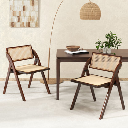 Foldable Dining Chairs Set Of 2, Brown Dining Chairs at Gallery Canada