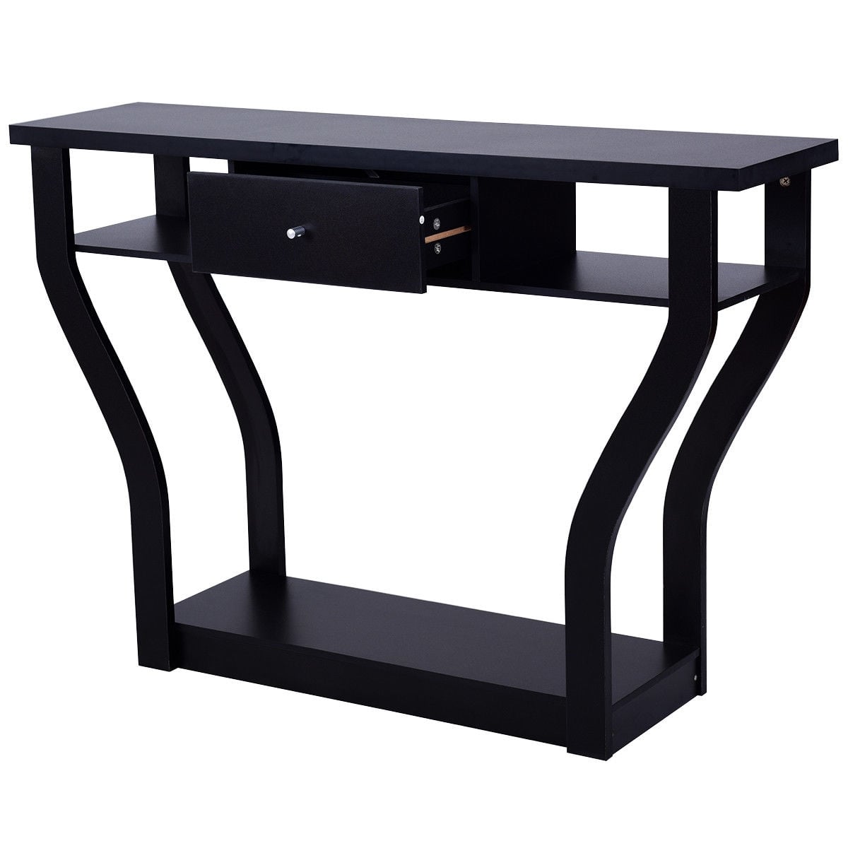 Modern Sofa Accent Table With Drawer, Black Console Tables at Gallery Canada