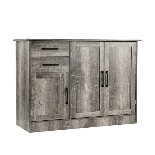 Buffet Storage Cabinet Kitchen Sideboard with 2 Drawers, Gray Sideboards Cabinets & Buffets Gray at Gallery Canada