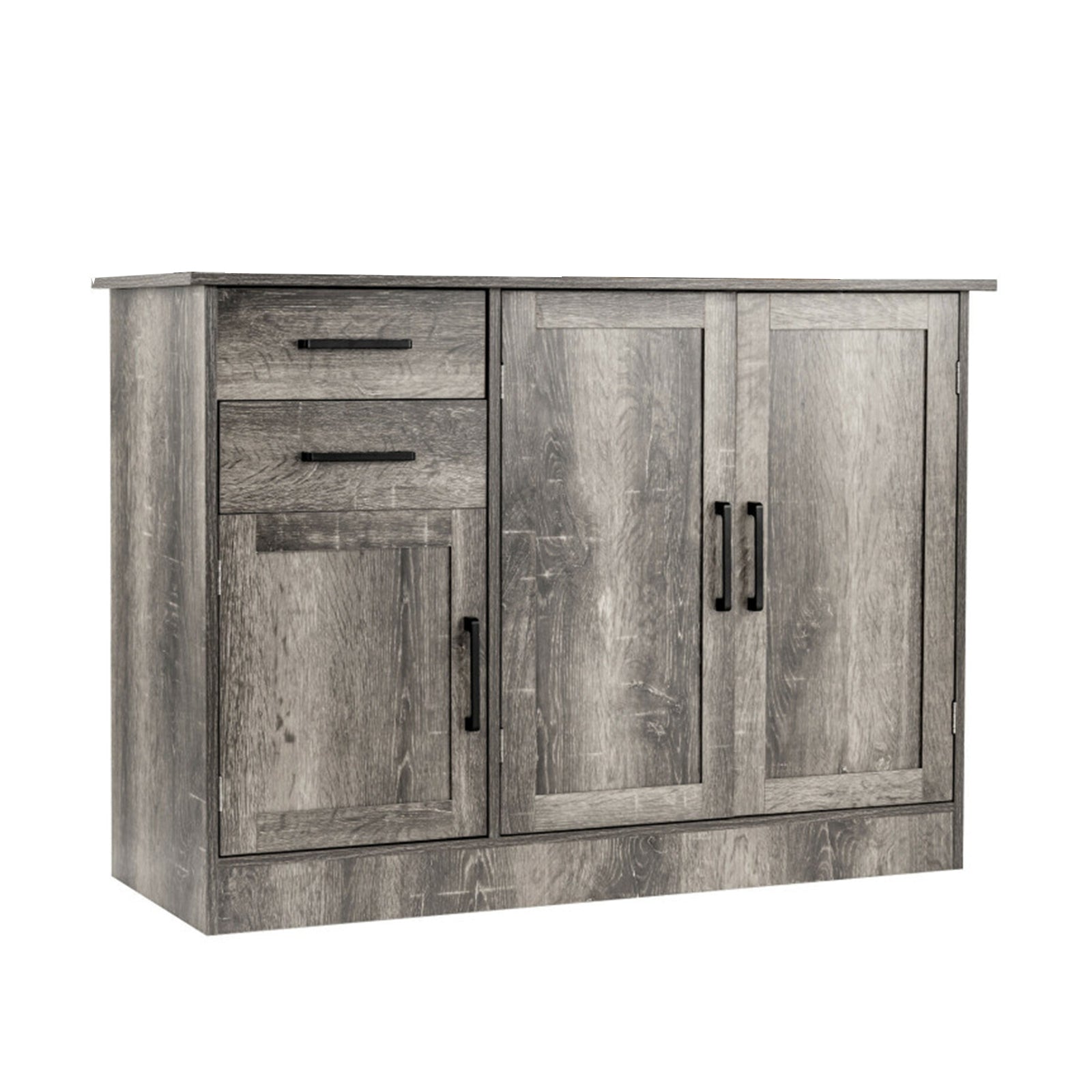 Buffet Storage Cabinet Kitchen Sideboard with 2 Drawers, Gray Sideboards Cabinets & Buffets at Gallery Canada
