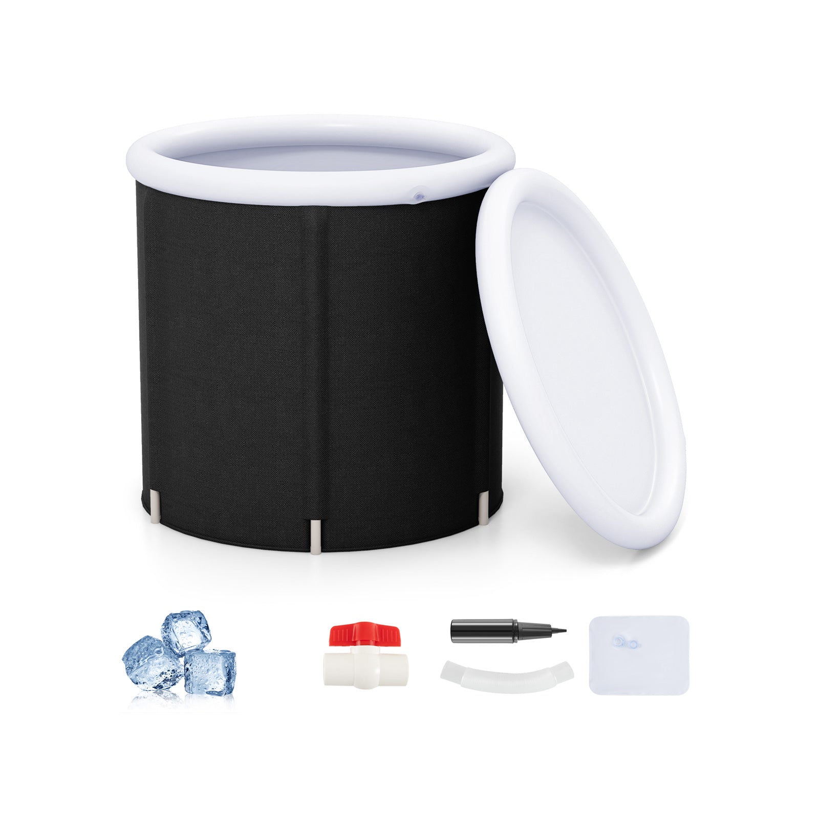 66 Gal Outdoor Ice Plunge Tub with Lid at Home Ice Plunge Tub at Gallery Canada