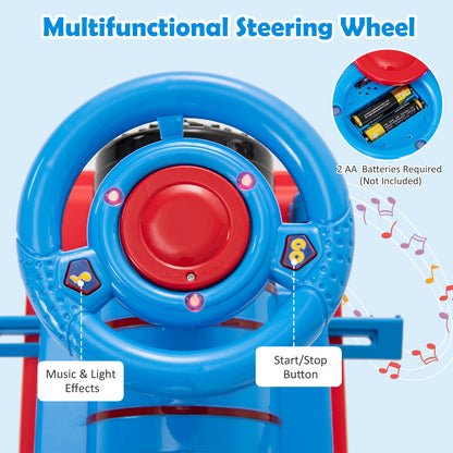 6V Electric Kids Ride On Car Toy Train with 16 Pieces Tracks, Navy Powered Ride On Toys at Gallery Canada