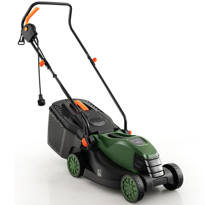 12-Amp 13.5 Inch Adjustable Electric Corded Lawn Mower, Green Lawn Care Tools Green at Gallery Canada