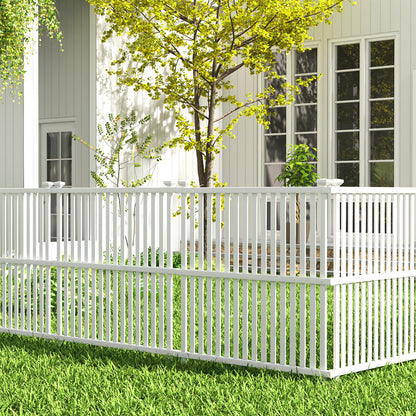 Air Conditioner Fence Panel with Metal Ground Stakes for Outside, White Decorative Fencing & Flooring at Gallery Canada