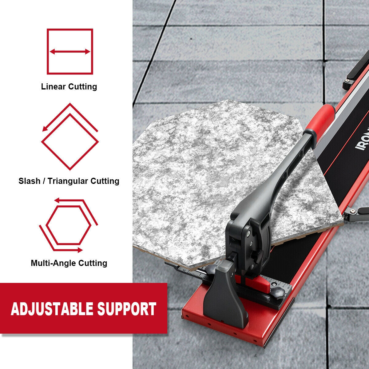 48 Inch Manual Tile Cutter Porcelain Cutter Machine, Black Garages at Gallery Canada