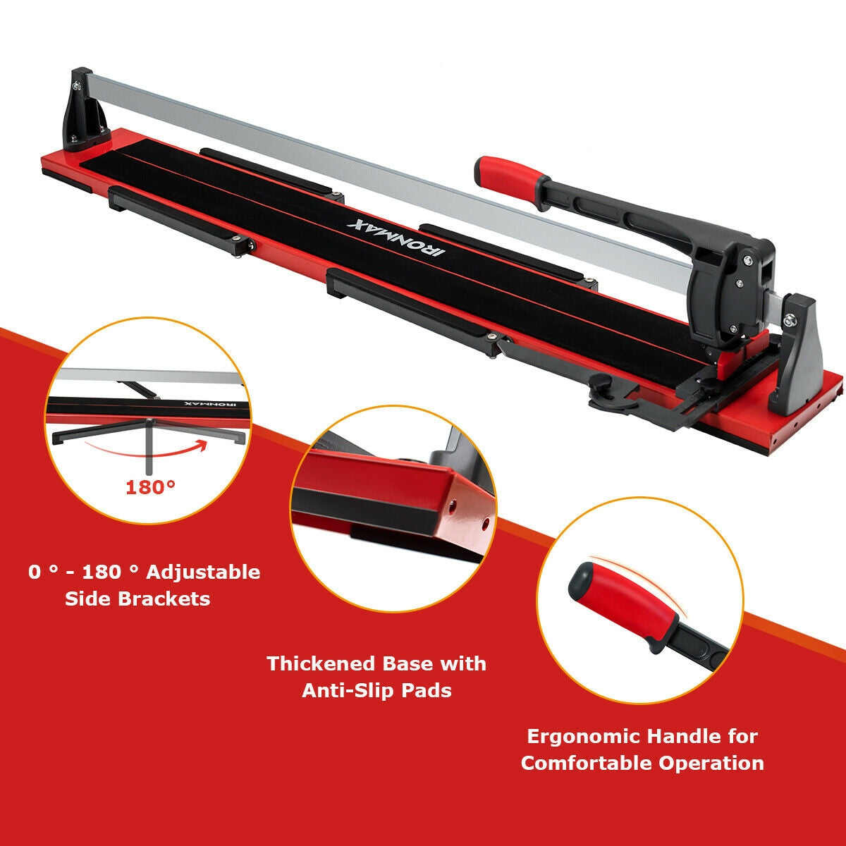 48 Inch Manual Tile Cutter Porcelain Cutter Machine, Black Garages at Gallery Canada