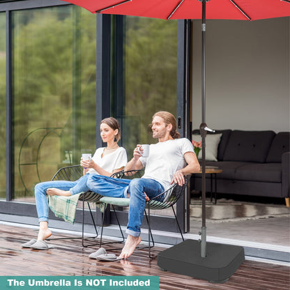 Fillable Umbrella Base With Sandbags And Cover, Black Outdoor Umbrella Bases at Gallery Canada