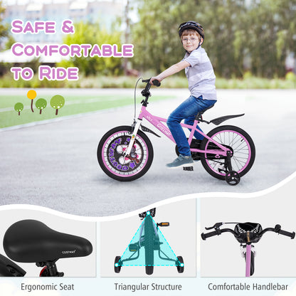 18 Inch Kids Bike for 4-8 Years Old Sport Bicycle with Adjustable Handlebar and Saddle-18 inches, Purple Kids Bike at Gallery Canada
