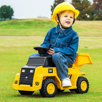 6V Electric Caterpillar Construction Vehicle, Yellow Powered Ride On Toys at Gallery Canada