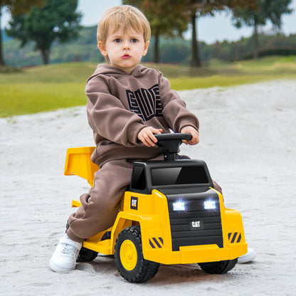 6V Electric Caterpillar Construction Vehicle, Yellow Powered Ride On Toys at Gallery Canada