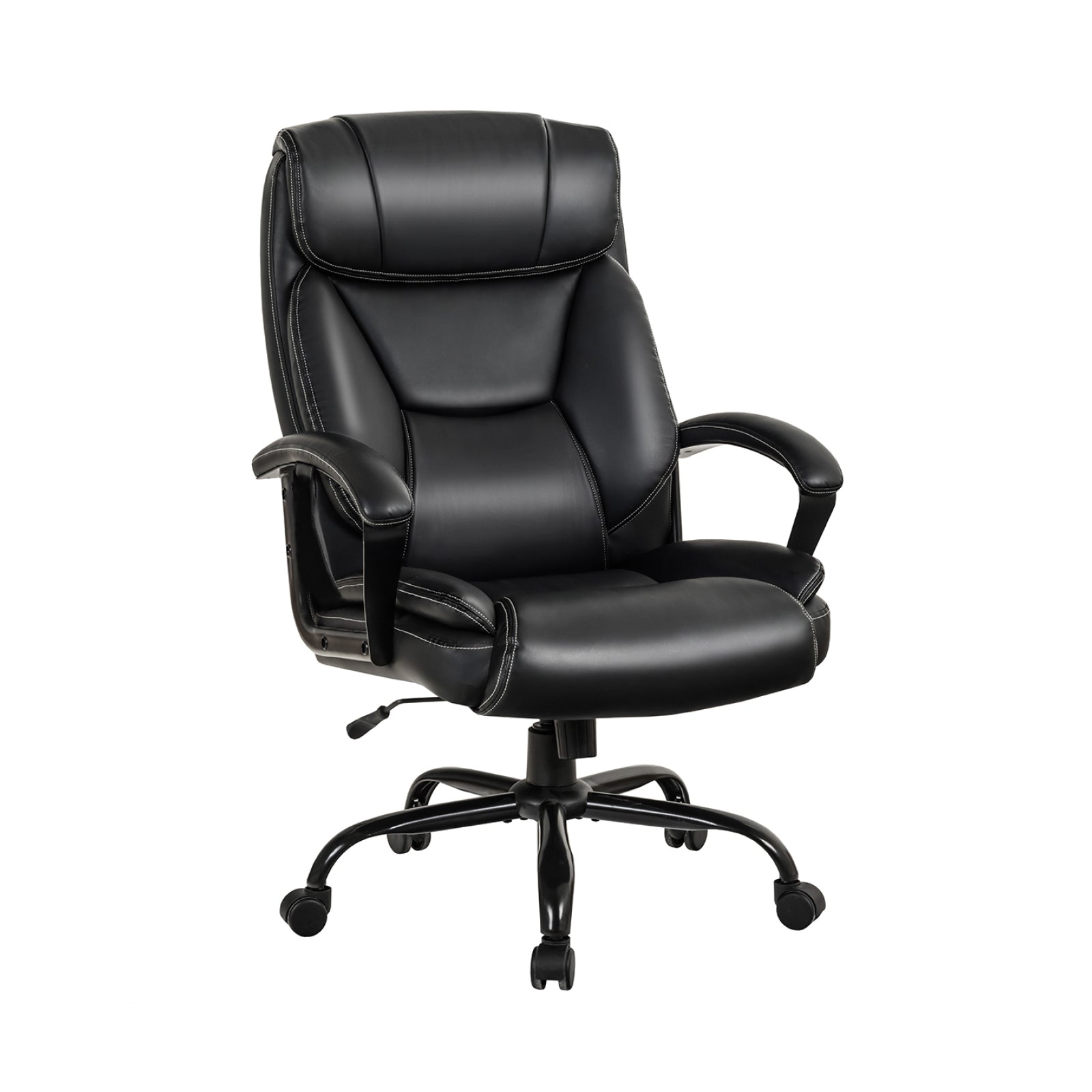 Massage Executive Office Chair with 6 Vibrating Points, Black Big and Tall Chairs at Gallery Canada