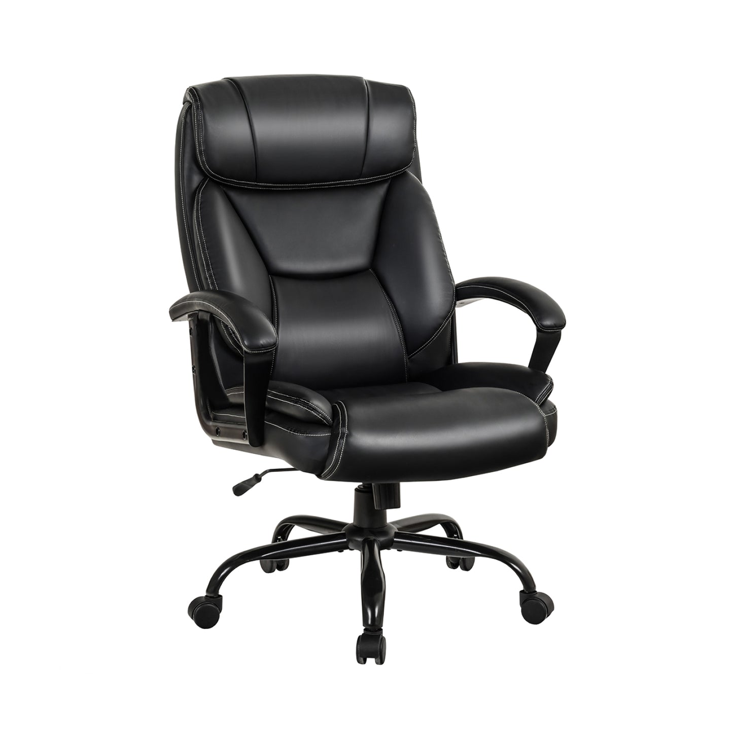 Massage Executive Office Chair with 6 Vibrating Points, Black Big and Tall Chairs at Gallery Canada