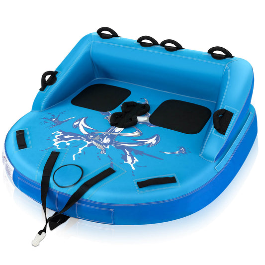 2 Person Inflatable Towable Tube, Blue Water Sports Blue at Gallery Canada