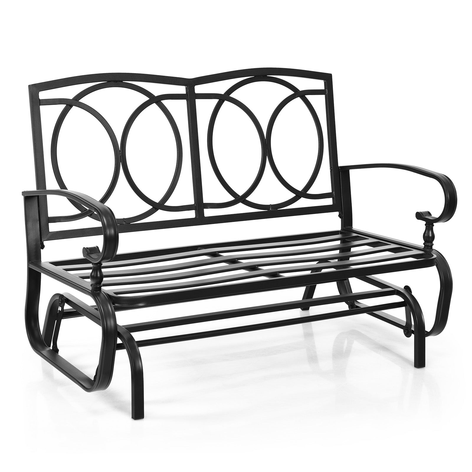 Outdoor Swing Glider Chair, 2 Seats, Removable Cushions, Gray Patio Rocking Chairs & Gliders at Gallery Canada