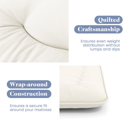 Queen/King/Twin/Full Futon Mattress Floor Sleeping Pad with Washable Cover Beige-Twin Size, Beige Mattresses at Gallery Canada