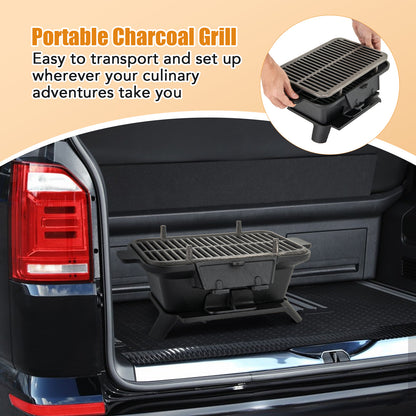 100% Cast Iron Hibachi Grill with Grill Grate Lifter, Black Outdoor Grills at Gallery Canada