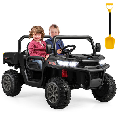 24V Kids Ride On Car With Dump Bed, Remote Control, Black Powered Ride On Toys at Gallery Canada