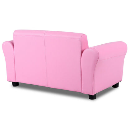 Soft Kids Double Sofa with Ottoman, Pink Kids Chairs & Seating at Gallery Canada