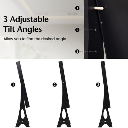 Standing Mirror Jewelry Cabinet, Black Jewelry Armoires at Gallery Canada