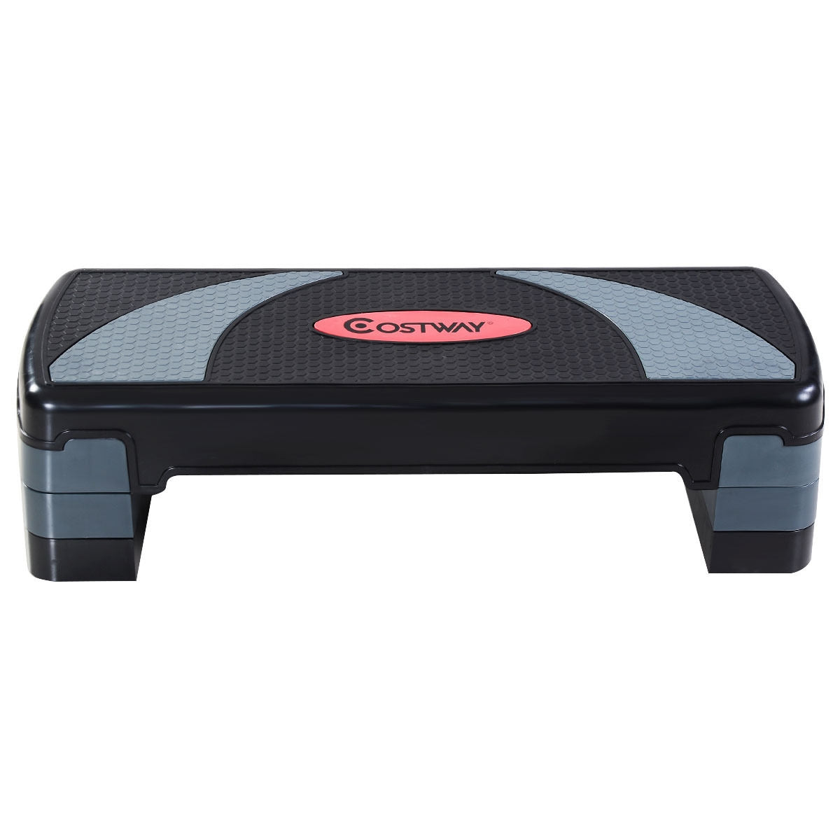 32 Inch Adjustable Fitness Aerobic Step with Riser, Gray Sport Equipments at Gallery Canada