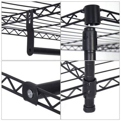 Portable Steel Closet Hanger Storage Rack Organizer, Black Clothing & Closet Storage at Gallery Canada