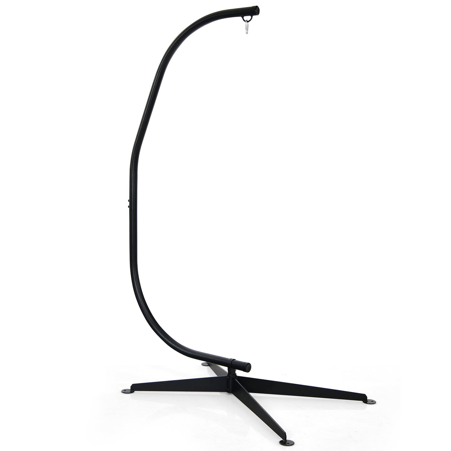 Solid Steel C Hammock Frame Stand, Black Hammocks Black at Gallery Canada
