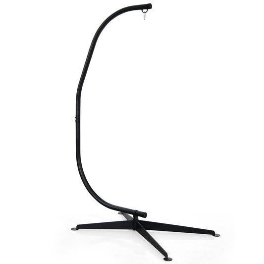 Solid Steel C Hammock Frame Stand, Black Hammocks Black at Gallery Canada