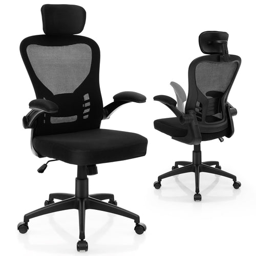 Ergonomic Mesh Office Chair, Adjustable Height, Black