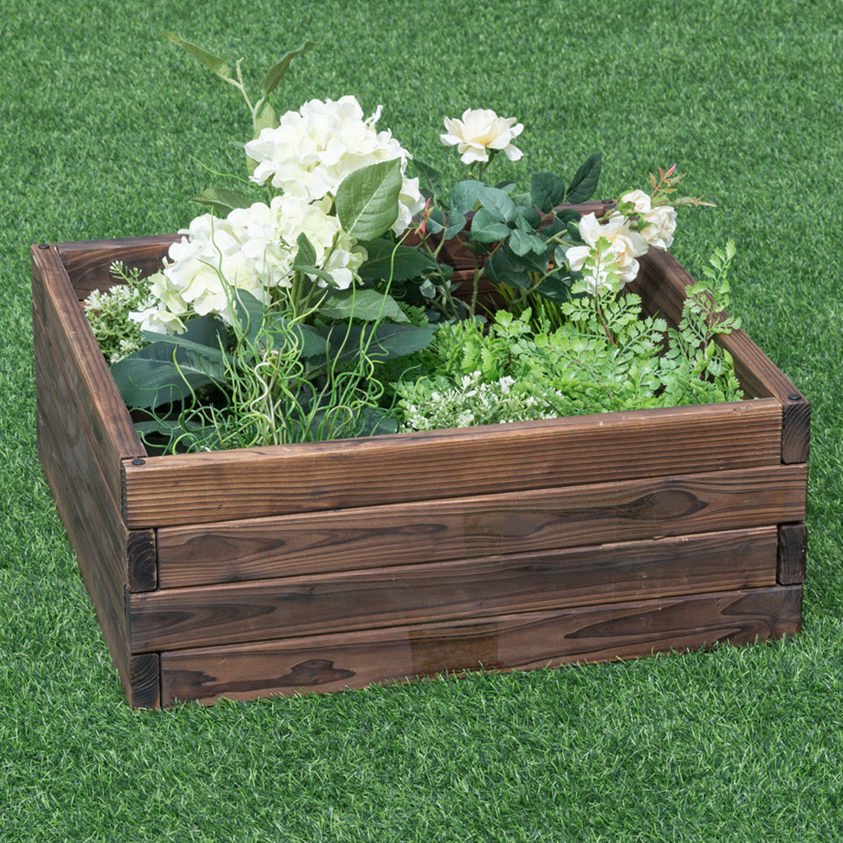 Square Raised Garden Bed Flower Vegetables Seeds Planter Raised Garden Beds at Gallery Canada
