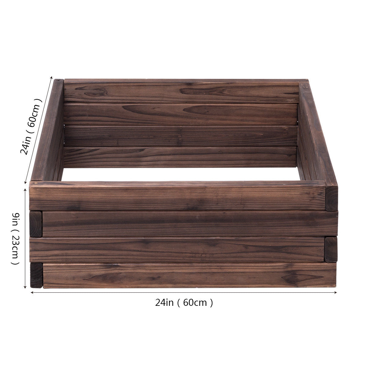 Square Raised Garden Bed Flower Vegetables Seeds Planter Raised Garden Beds at Gallery Canada