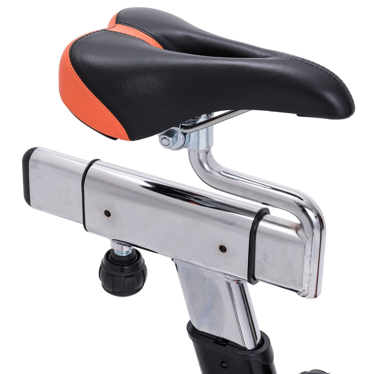 Indoor Fixed Aerobic Exercise Bike With Flywheel, LCD Display, Black Exercise Bikes at Gallery Canada