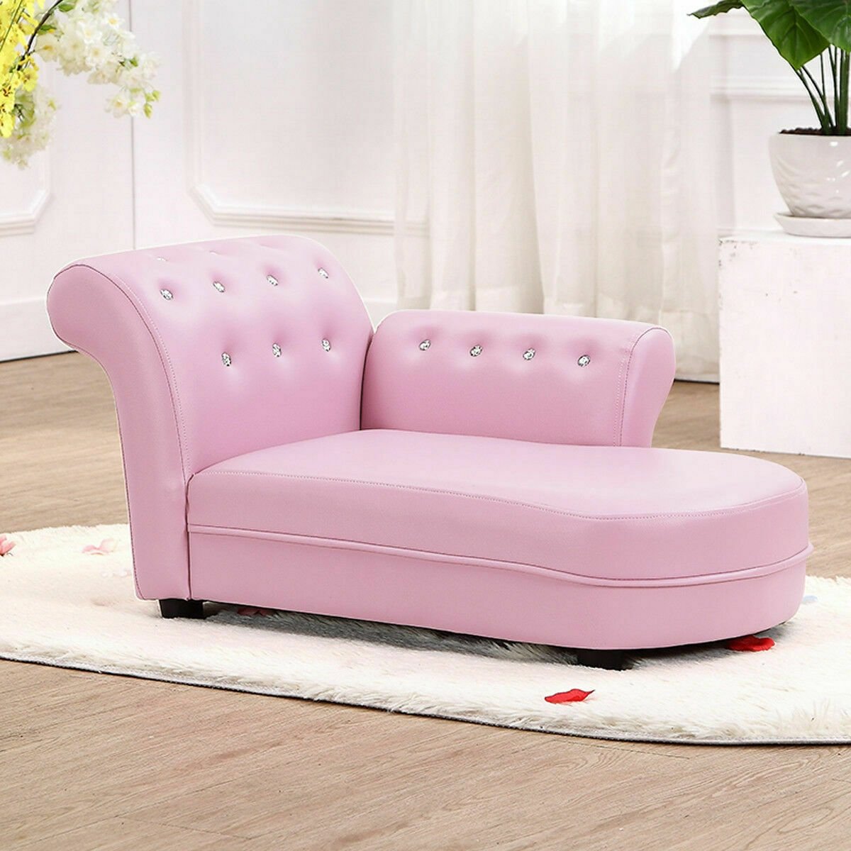 Armrest Relax Chaise Lounge Kids Sofa, Pink Kids Chairs & Seating at Gallery Canada