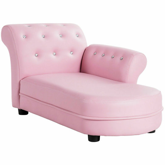 Armrest Relax Chaise Lounge Kids Sofa, Pink Kids Chairs & Seating Pink at Gallery Canada