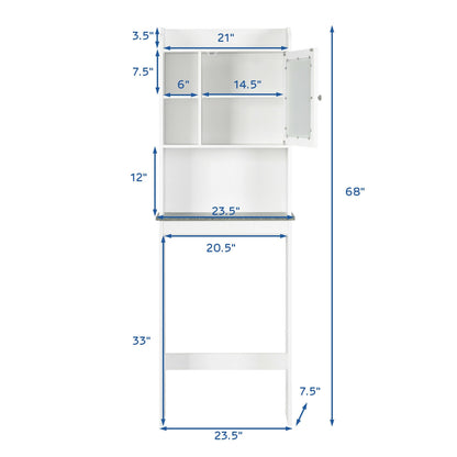 Space Saver White Over-the-Toilet Cabinet Bathroom Etagere at Gallery Canada