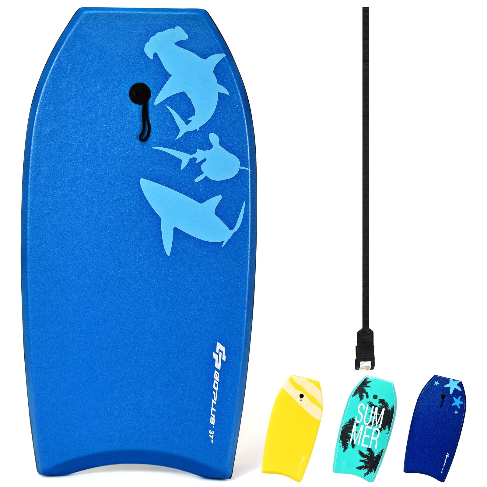 Lightweight Super Bodyboard Surfing W/Leash IXPE Deck EPS Core Boarding-L, Blue Surfing at Gallery Canada