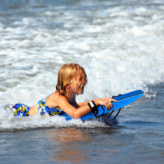 Lightweight Super Bodyboard Surfing W/Leash IXPE Deck EPS Core Boarding-L, Blue Surfing L at Gallery Canada