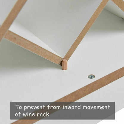Household Wall Mount Wine Rack Organizer with Glass Holder Storage Shelf, White Wine Racks at Gallery Canada
