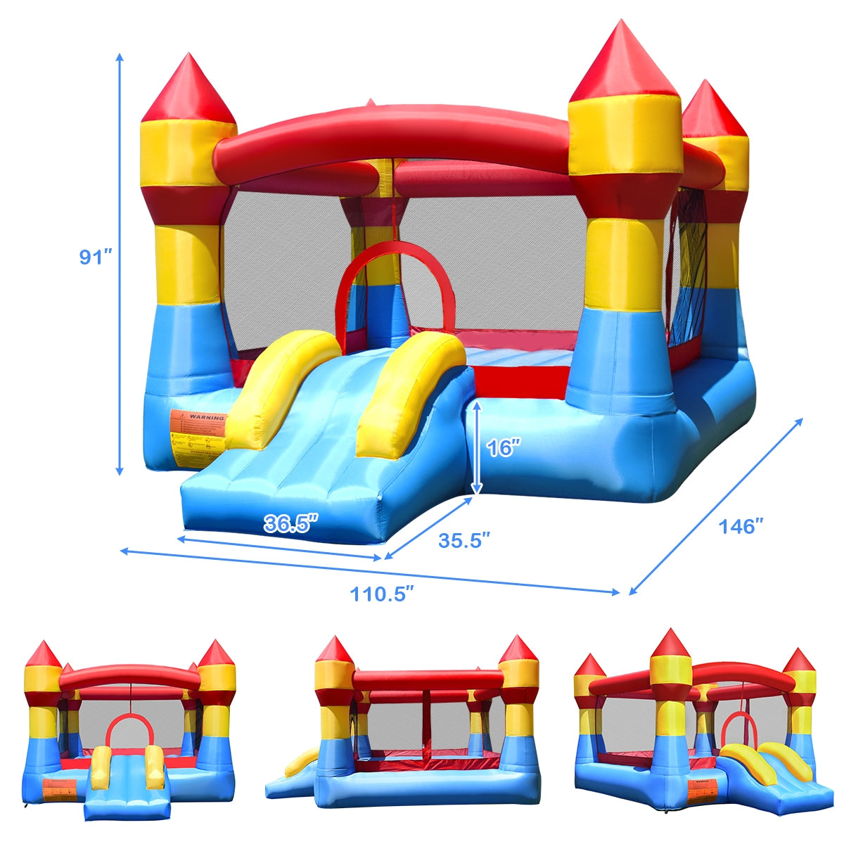 Inflatable Bounce House Castle Jumper Without Blower Bounce House at Gallery Canada