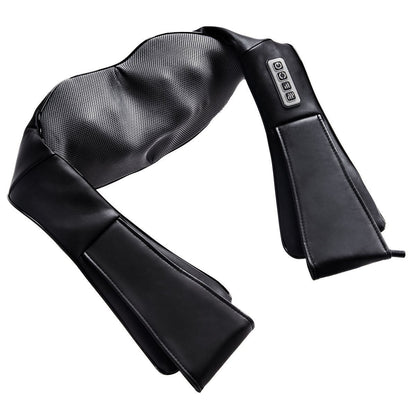 Electric Back and Neck Kneading Shoulder Massager with Heat Straps, Black Back Massager Black at Gallery Canada