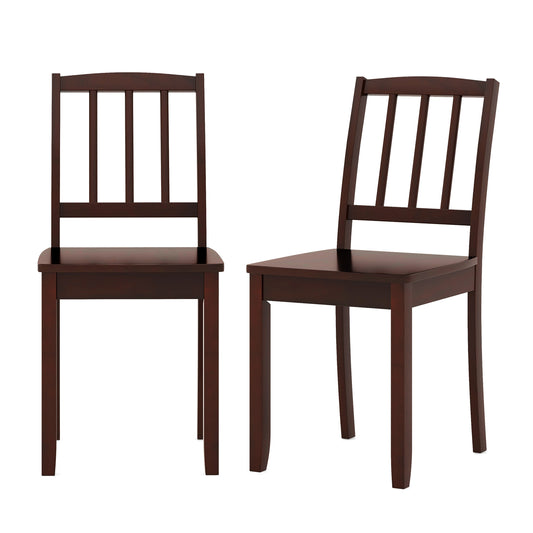 Wood Dining Chair Set, Rubber Wood Legs, Brown Dining Chairs Brown at Gallery Canada