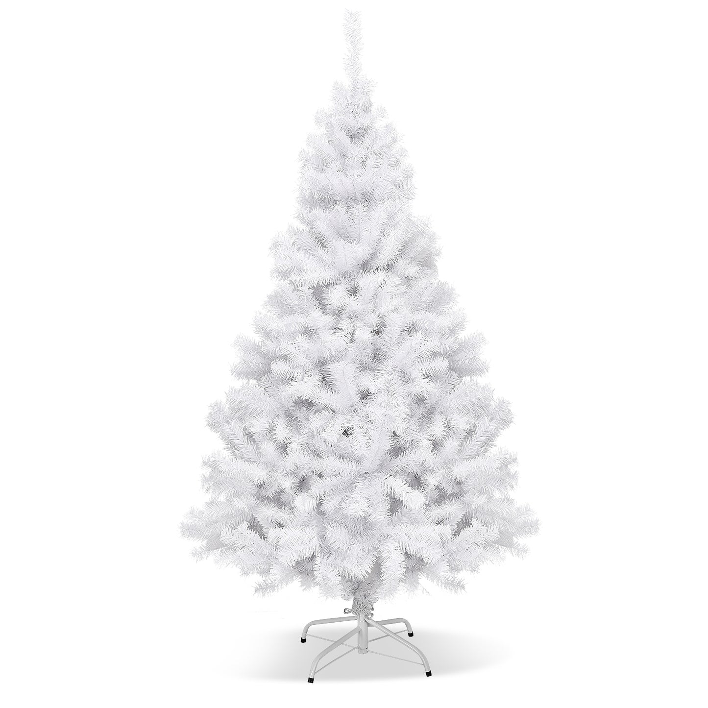 6 Ft Hinged Artificial Christmas Tree, White