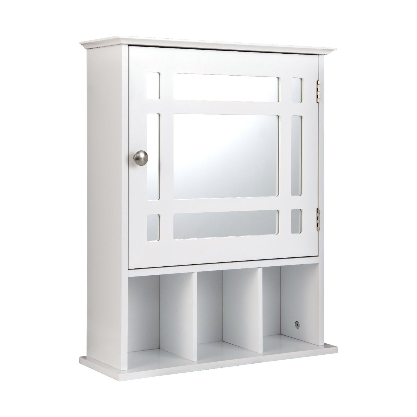 Wall Mounted Mirrored Bathroom Cabinet, White Wall Cabinets White at Gallery Canada