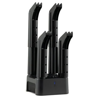 Prevent Odor Mold & Bacteria 4 Shoe Electric Dryer with Timer, Black Dryers Black at Gallery Canada